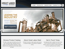 Tablet Screenshot of glsteel.net